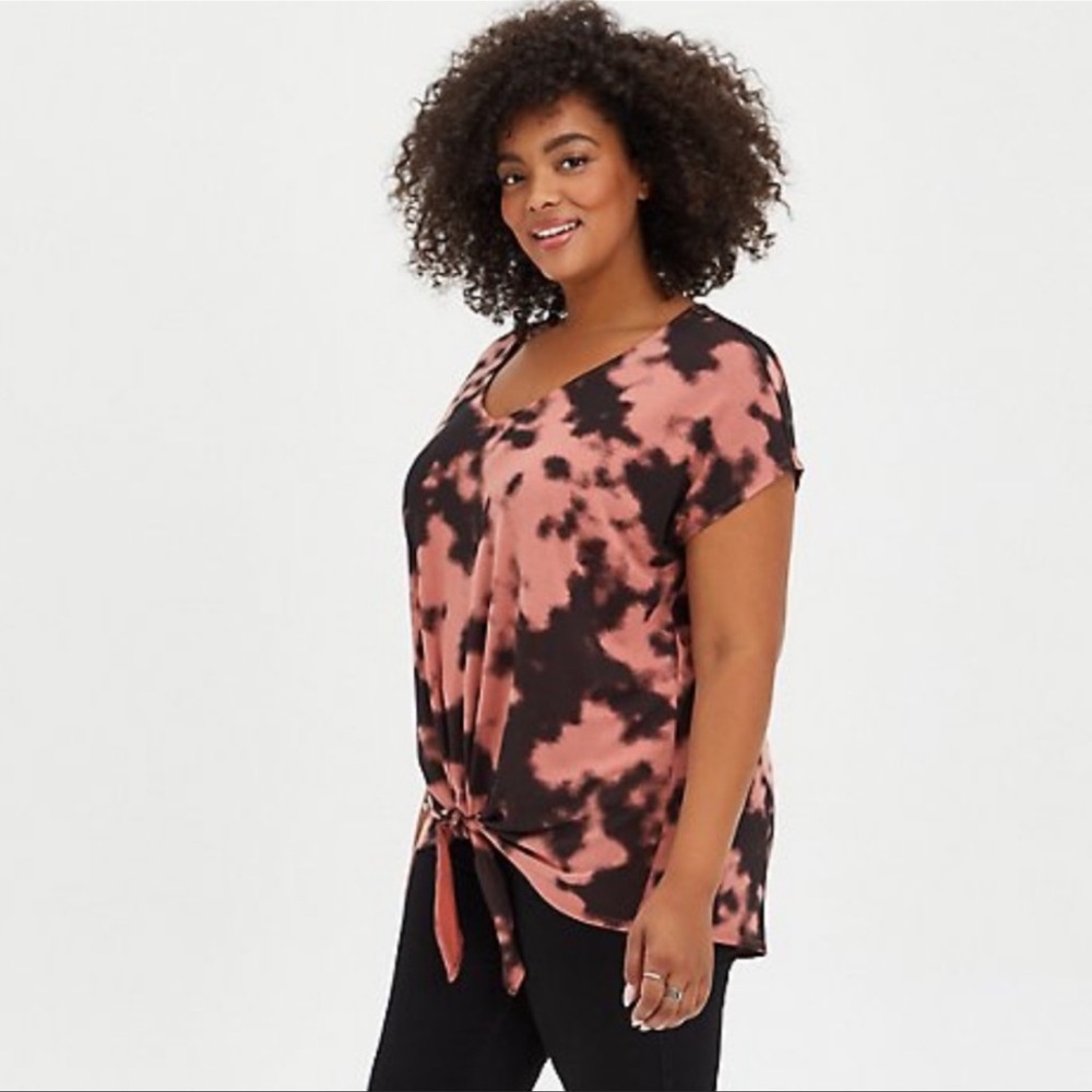 Torrid Tie Front Dolman - Tie Dye